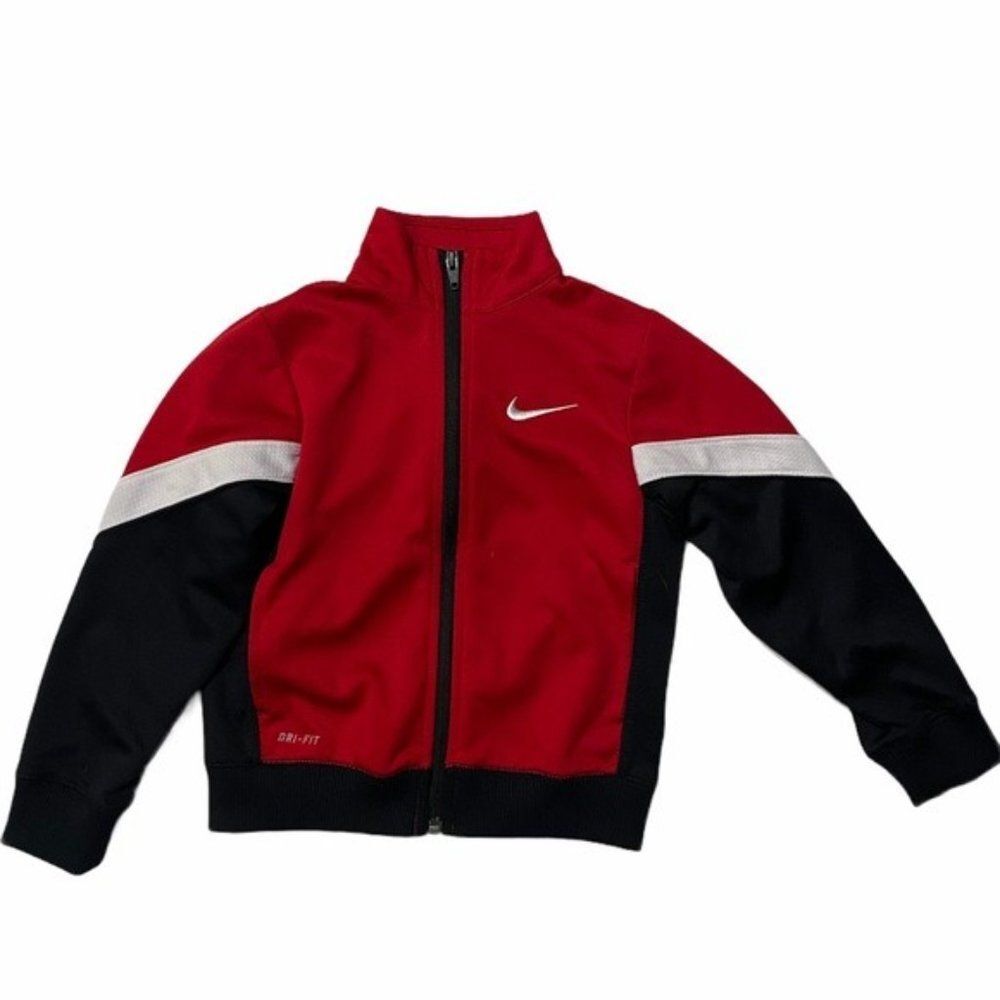 Nike Dri-Fit Red Full Zip Track Jacket